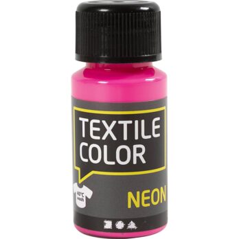 Tekstiilivärv, neoonroosa, 50 ml/ 1 pudel