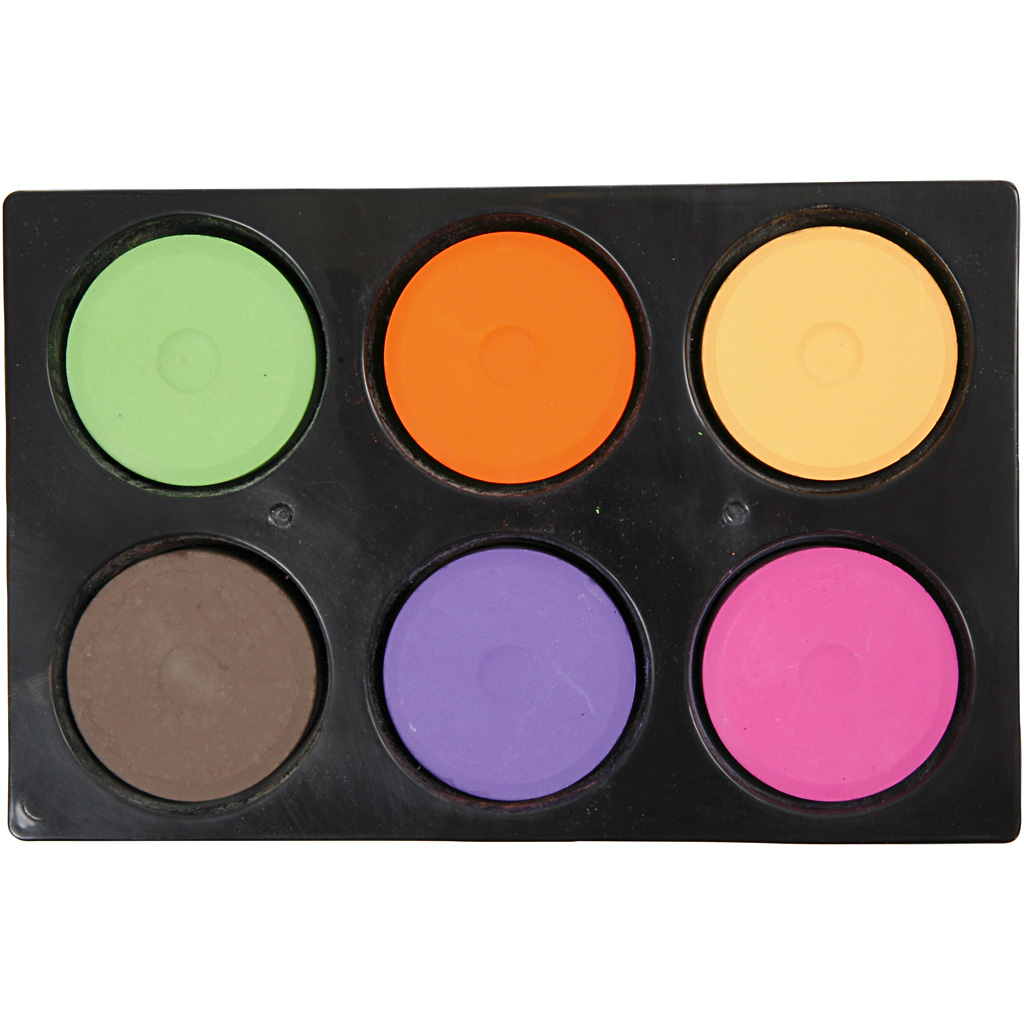 Akvarellid, H: 16 mm, diameeter. 44 mm, lisavärvid, 1 pakk