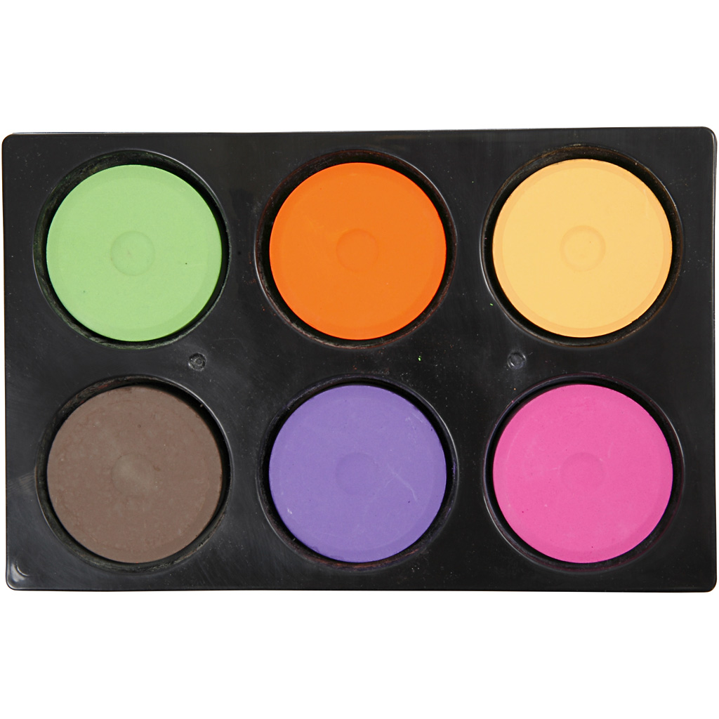 Akvarellid, H: 19 mm, diameeter. 57 mm, lisavärvid, 1 pakk