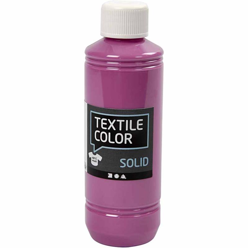 Textile Solid, läbipaistmatu, fuksiatoon, 250 ml/ 1 pudel