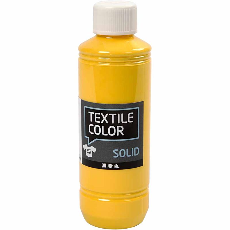 Textile Solid, läbipaistmatu, kollane, 250 ml/ 1 pudel