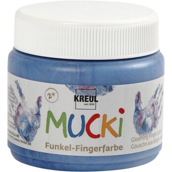 Mucki sõrmevärv, metallisinine, 150 ml/ 1 tuubi