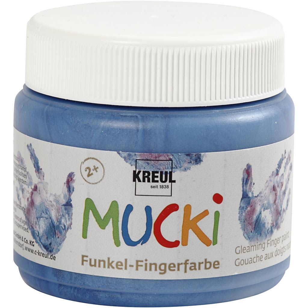 Mucki sõrmevärv, metallisinine, 150 ml/ 1 tuubi