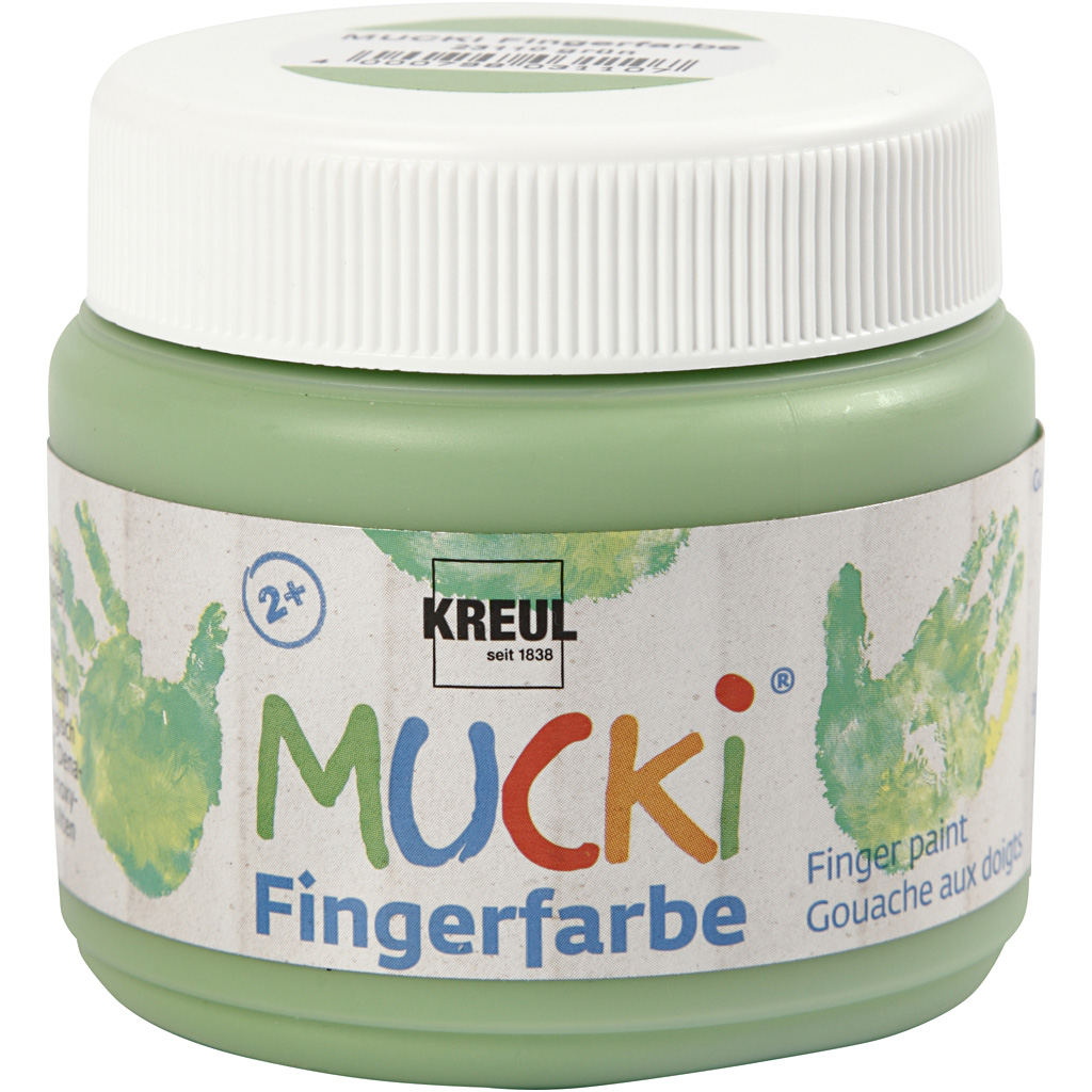 Mucki sõrmevärv, roheline, 150 ml/ 1 tuubi