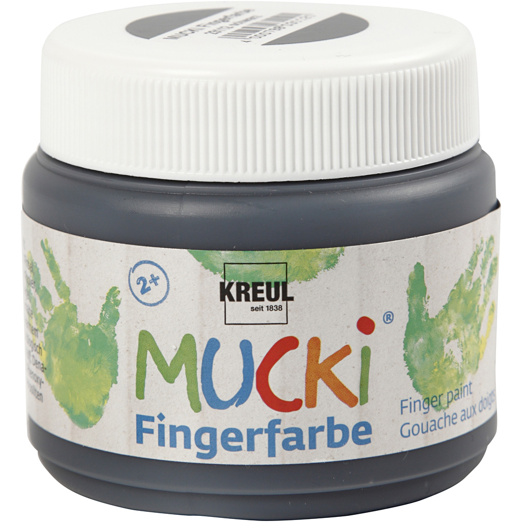 Mucki sõrmevärv, must, 150 ml/ 1 tuubi - Image 2