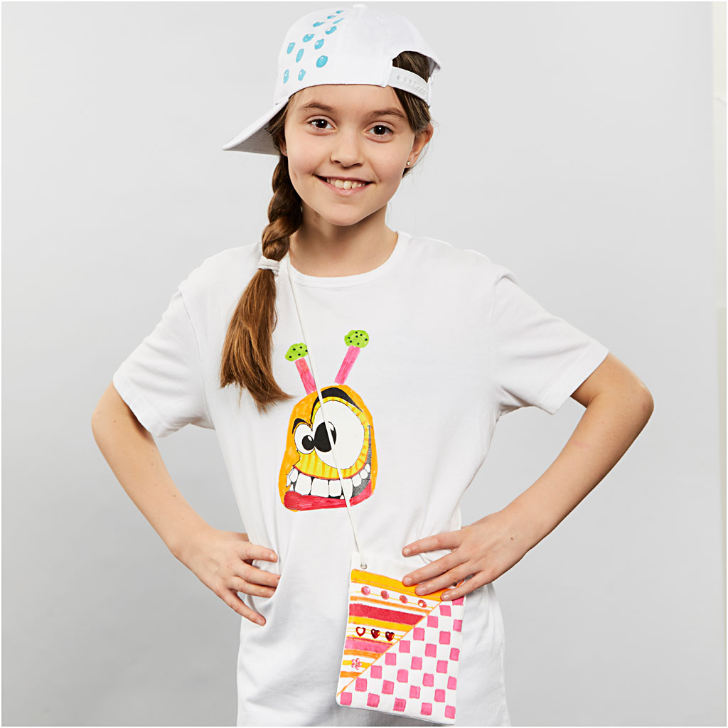 Tekstiilmarkerid, joon 2-4 mm, erinevad värvid, 18 tk/ 1 pakk - Image 4