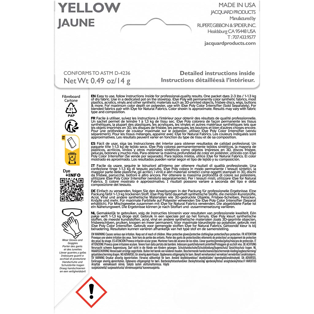 iDye Poly, kollane, 14 g/ 1 pakk - Image 2