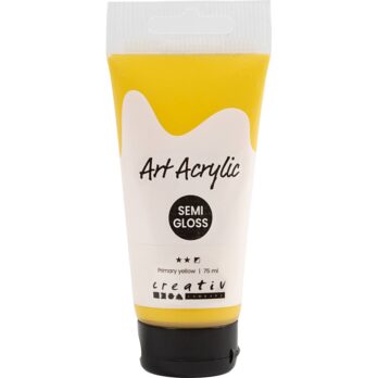 Art Acrylic, pool-läikiv, pool-läbipaistev, primaarkollane, 75 ml/ 1 pudel