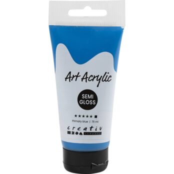 Art Acrylic, poolläikiv, läbipaistmatu, primaarselt sinine, 75 ml/ 1 pudel