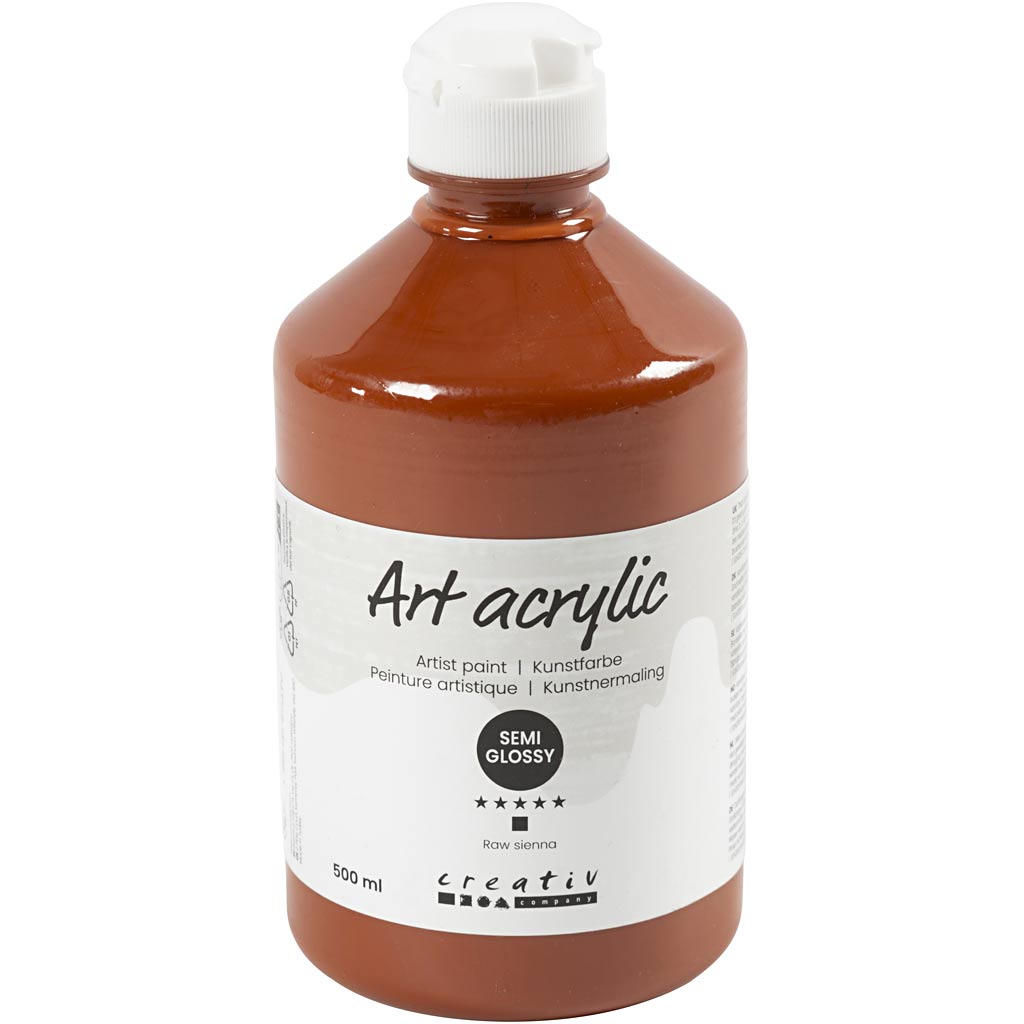 Art Acrylic, poolläikiv, läbipaistmatu, toorsinine, 500 ml/ 1 pudel