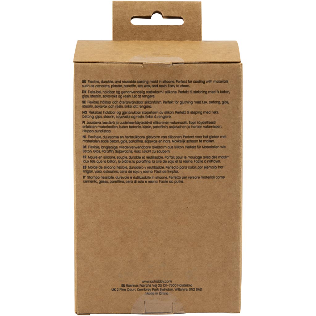 Silikoonist vorm, soonikuga silinder, H: 12 cm, diameeter. 4 cm, 1 tk/ 1 pakk - Image 2