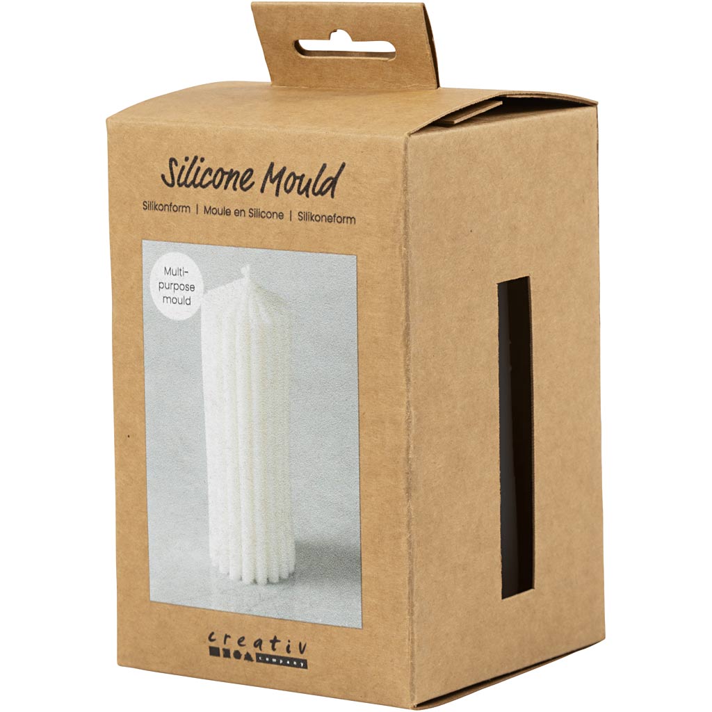 Silikoonist vorm, soonikuga silinder, H: 12 cm, diameeter. 4 cm, 1 tk/ 1 pakk - Image 3