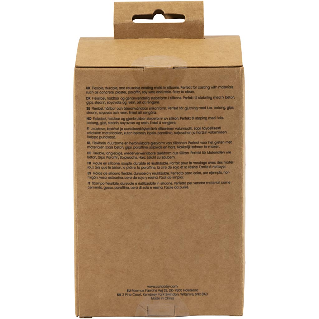 Silikoonist vorm, ribiline silinder, H: 12,5 cm, diameeter. 6 cm, 1 tk/ 1 pakk - Image 2