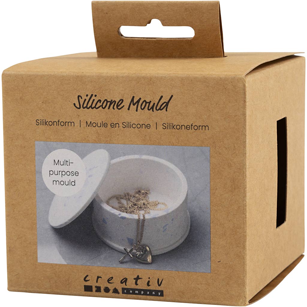 Silikoonist vorm, kaanega purk, H: 4,5 cm, diameeter. 7,5 cm, 1 tk/ 1 pakk - Image 3