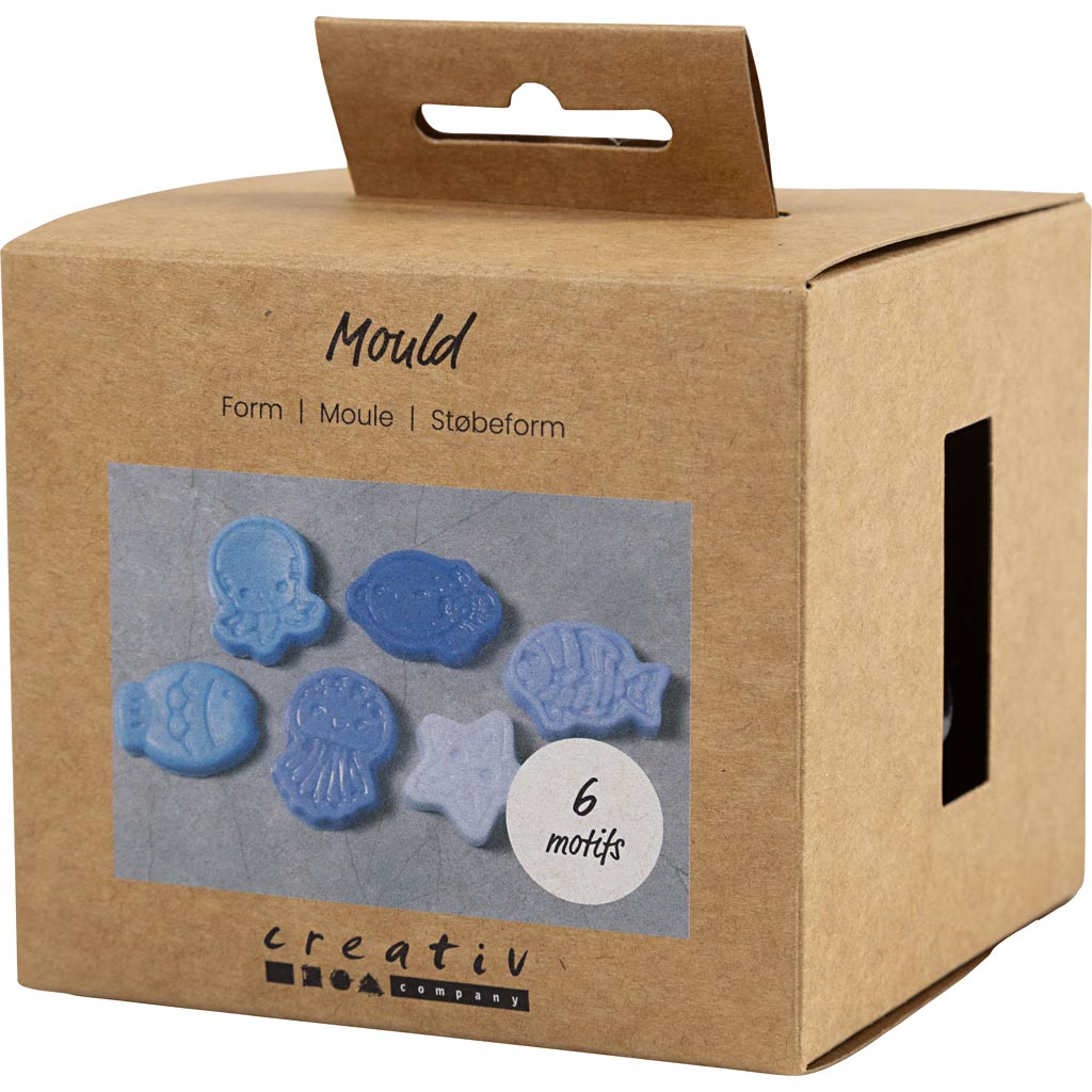 Vorm, ookeaniteema, H: 1,2 cm, L: 4-6 cm, 6 tk/ 1 pakk - Image 3