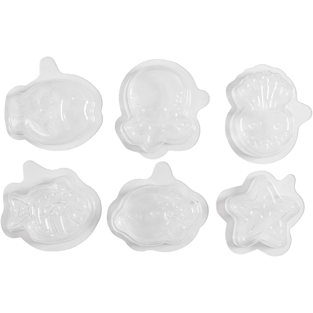 Vorm, ookeaniteema, H: 1,2 cm, L: 4-6 cm, 6 tk/ 1 pakk - Image 4