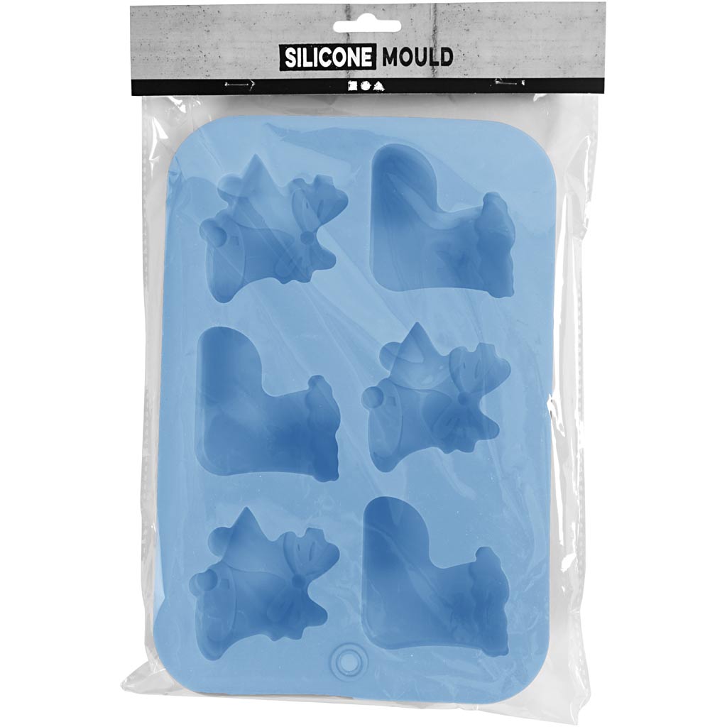 Silikoonist vorm, jõulusukad ja kellad, K: 2,5 cm, L: 6 cm, S: 7,5 cm, 12,5 ml, 1 tk. - Image 2