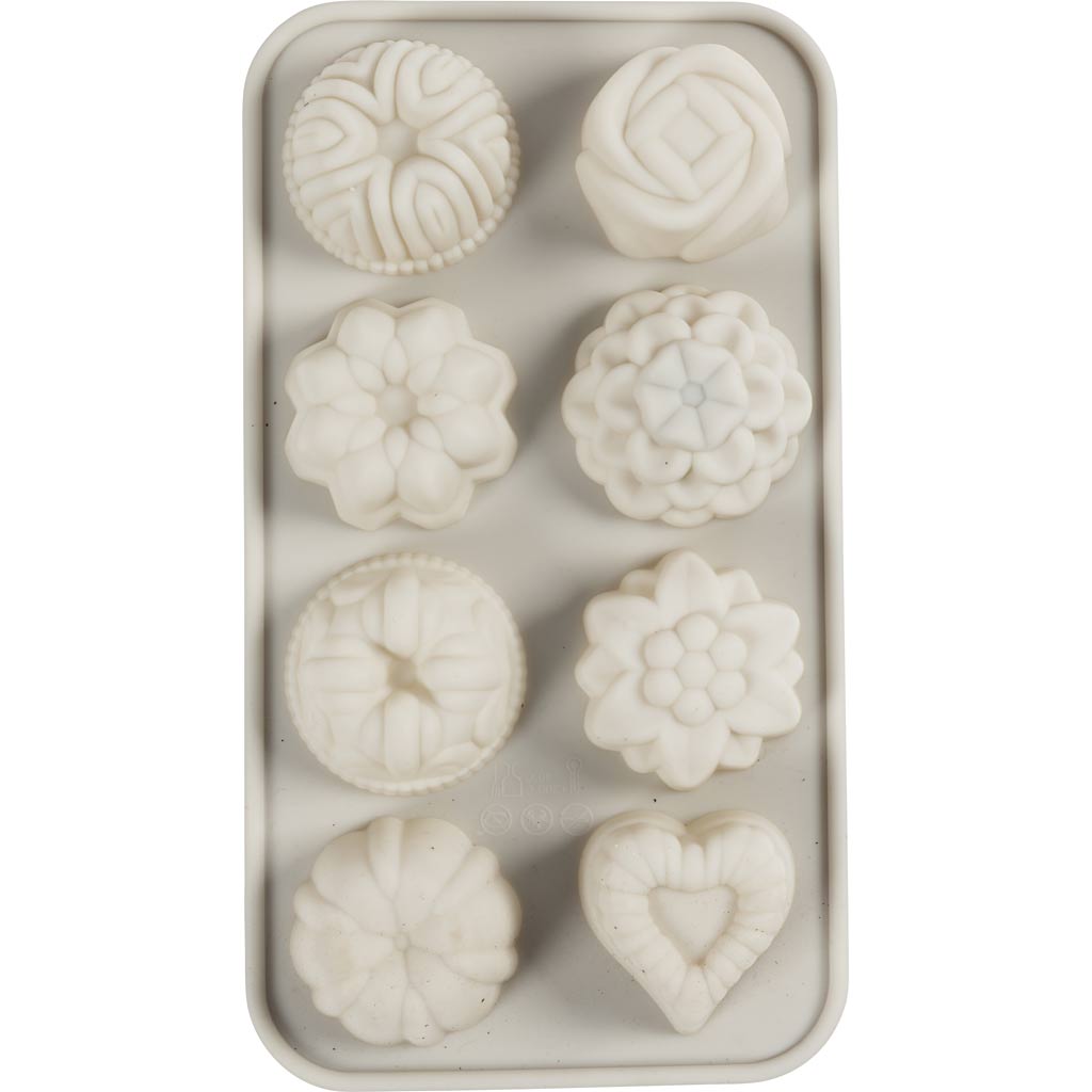 Silikoonvorm, väikesed koogid, K: 2,5 cm, L: 4 cm, L: 4,5 cm, 25 ml, 1 tk. - Image 3