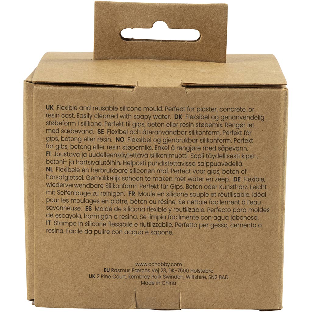 Silikoonist vorm, Donuti kujuga küünlaalused, H: 2+3,8 cm, diameeter. 6+6,2 cm, matt läbipaistev, 1 tk/ 1 pakk - Image 2