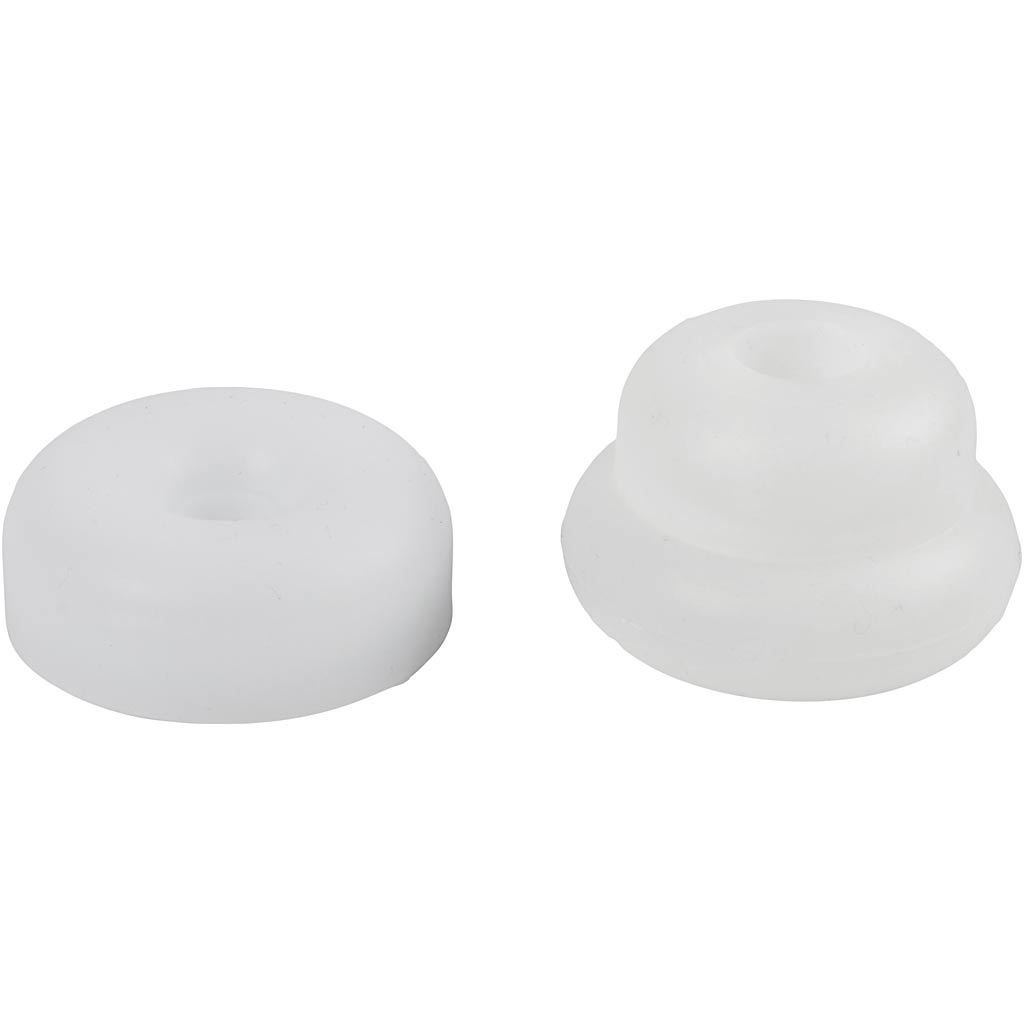 Silikoonist vorm, Donuti kujuga küünlaalused, H: 2+3,8 cm, diameeter. 6+6,2 cm, matt läbipaistev, 1 tk/ 1 pakk - Image 4