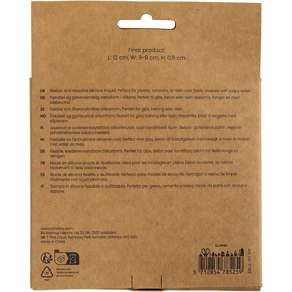 Silikoonvorm, koonus, K: 0,6 cm, L: 12 cm, L: 8-9 cm, 2 tk/ 1 pakk - Image 2