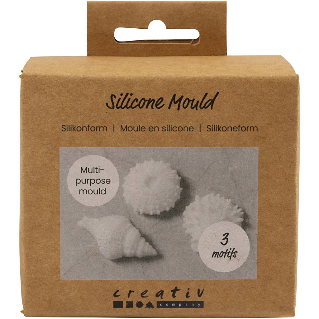 Silikoonist vorm, merisiil, merikarp, karbi, H: 1,5-2 cm, diameeter. 3,5-6 cm, 3 tk/ 1 pakk