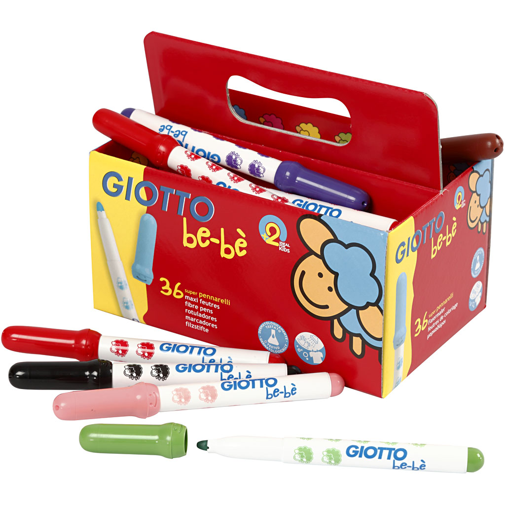 Markerid, diameeter. 5 mm, joon 1-3 mm, erinevad värvid, 36 tk/ 1 pakk