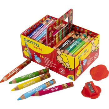 Värvipliiatsid, L: 10,5 cm, diameeter. 13 mm, pliiats 6 mm, värvivalik, 36 tk/ 1 pakk