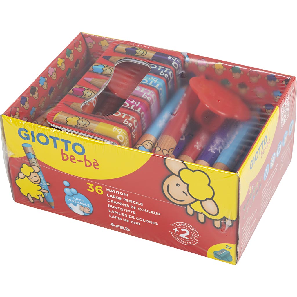 Värvipliiatsid, L: 10,5 cm, diameeter. 13 mm, pliiats 6 mm, värvivalik, 36 tk/ 1 pakk - Image 2