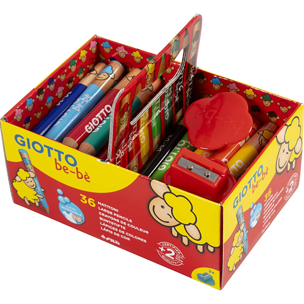 Värvipliiatsid, L: 10,5 cm, diameeter. 13 mm, pliiats 6 mm, värvivalik, 36 tk/ 1 pakk - Image 4