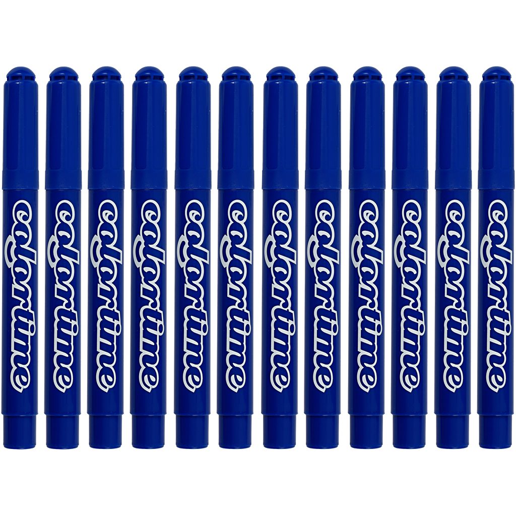 Colortime markerid, joon 5 mm, sinine, 12 tk/ 1 pakk - Image 4