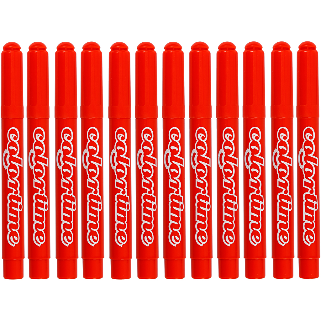 Colortime markerid, joon 5 mm, tumeoranž, 12 tk/ 1 pakk - Image 4