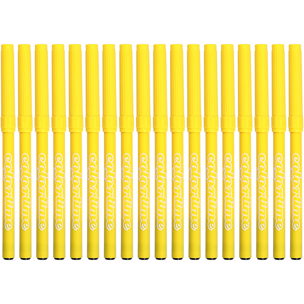Colortime markerid, joon 2 mm, sidruni kollane, 18 tk/ 1 pakk - Image 5