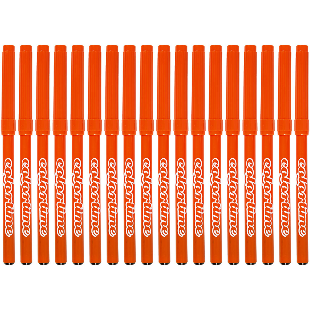 Colortime markerid, joon 2 mm, oranž, 18 tk/ 1 pakk - Image 4
