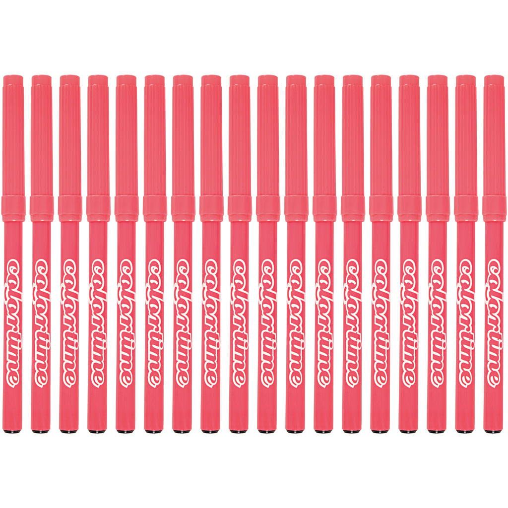 Colortime markerid, joon 2 mm, roosa, 18 tk/ 1 pakk - Image 4