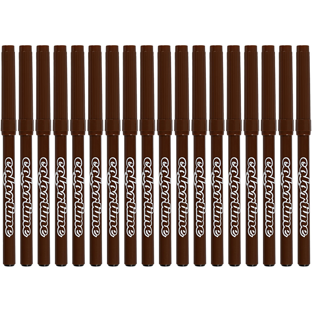 Colortime markerid, joon 2 mm, pruun, 18 tk/ 1 pakk - Image 5