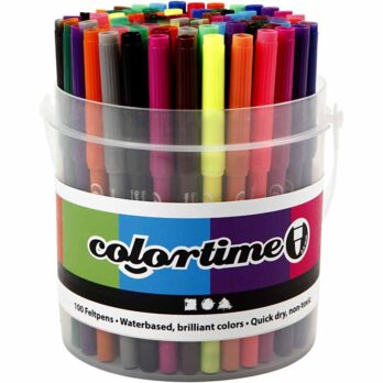 Colortime markerid, joon 2 mm, erinevad värvid, 100 tk/ 1 ämber