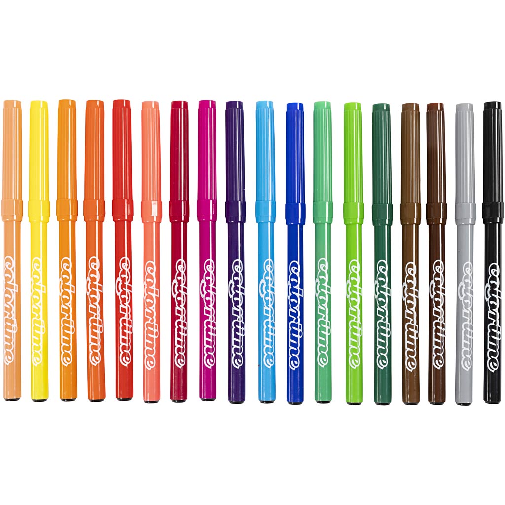 Colortime markerid, joon 2 mm, erinevad värvid, 18 tk/ 1 pakk - Image 7