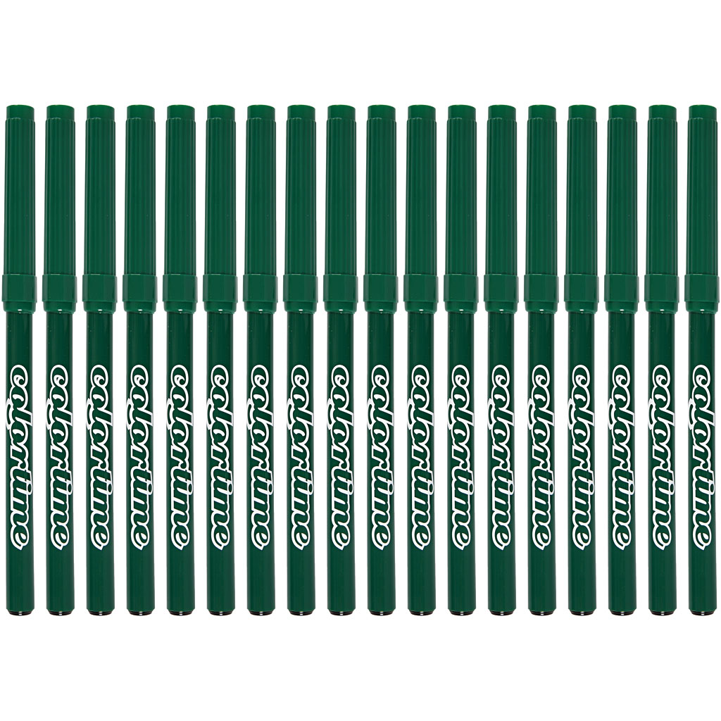 Colortime markerid, joon 2 mm, tumeroheline, 18 tk/ 1 pakk - Image 4