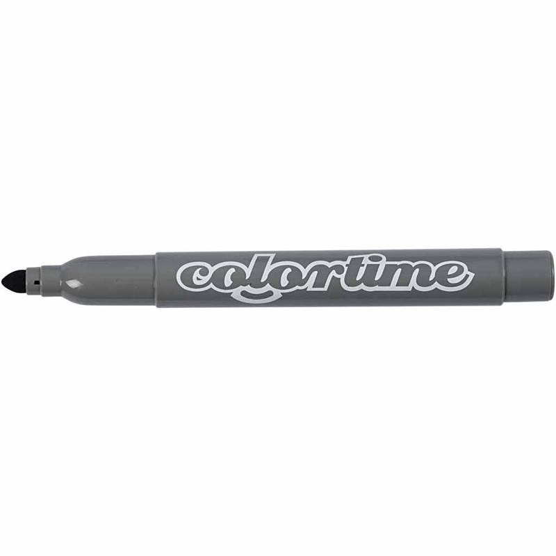 Colortime markerid, joon 5 mm, hall, 12 tk/ 1 pakk - Image 3