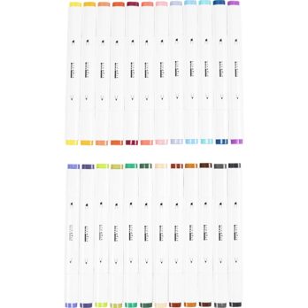 Illustratsioonimarker, joon 1+8 mm, lisavärvid, 24 tk/ 1 pakk
