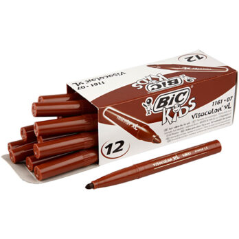 BIC Visa värvimarker, joon 3 mm, keskmise pruuniga, 12 tk/ 1 pakk