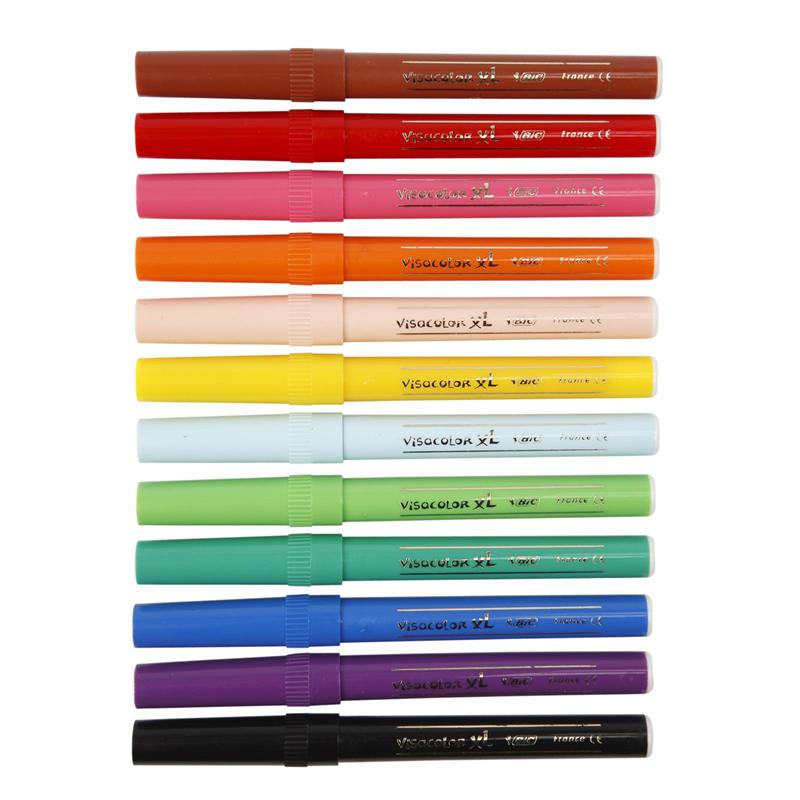 BIC Visa värvimarker, joon 3 mm, erinevad värvid, 12 tk/ 1 pakk - Image 2