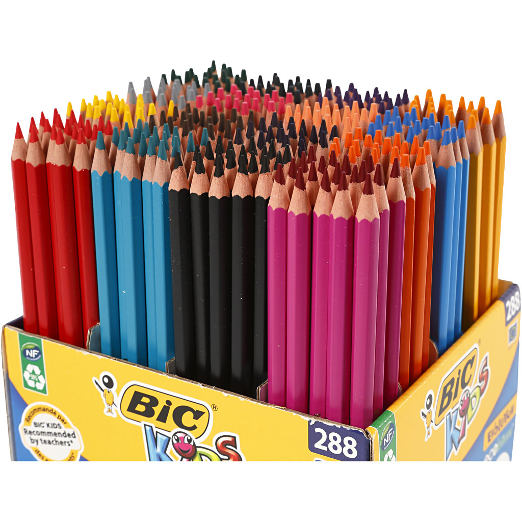 BIC Evolution värvipliiatsid, L: 17,5 cm, münt 3 mm, värvide valik, 288 tk/ 1 pakk - Image 3