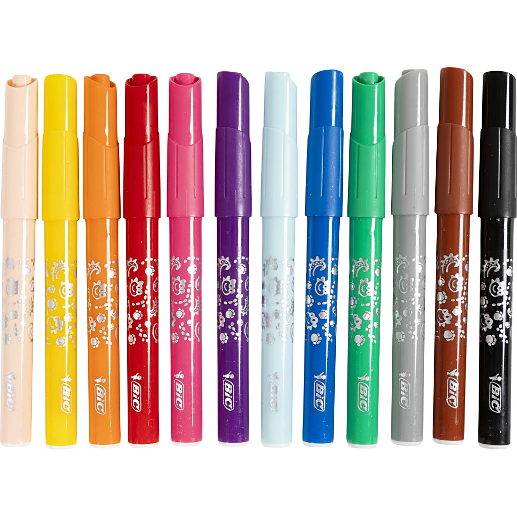 BIC Visa värvimarker, joon 3 mm, värvide valik, 12x12 tk/ 1 pakk