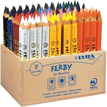 Super Ferby 1 värvipliiatsid, L: 12 cm, pliiats 6,25 mm, erinevad värvid, 96 tk/ 1 pakk