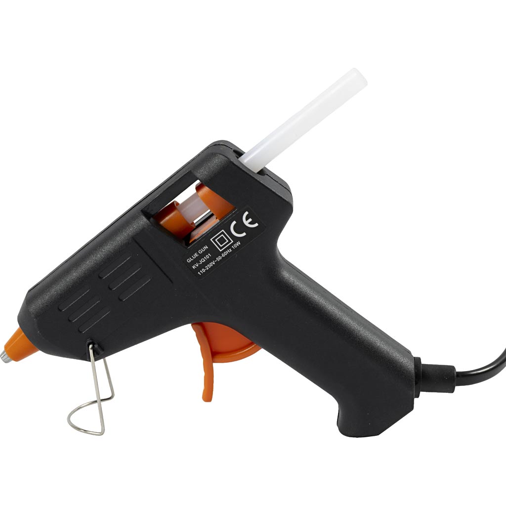 Mini liimipüstol, 130 °C - madal temperatuur, ca. 150 cm pikkune juhe, EL, 1 tk.