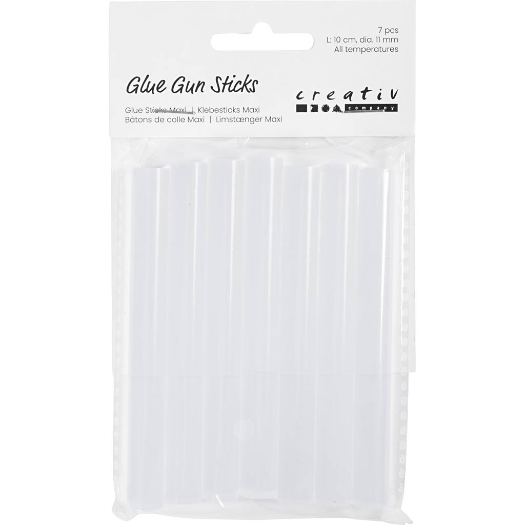 Liimipulgad Maxi, L: 10 cm, diameeter. 11 mm, 7 tk/ 1 pakk - Image 2