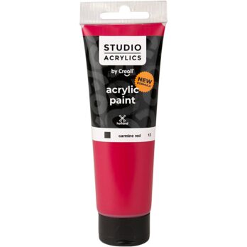 Creall Studio akrüülvärv, läbipaistmatu, karmiinpunane (12), 120 ml/ 1 pudel