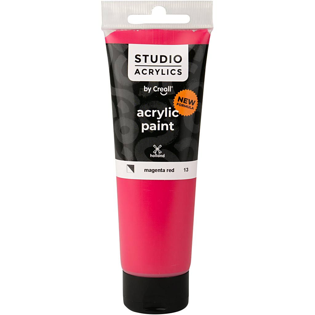 Creall Studio akrüülvärv, poolkatmata, magenta punane (13), 120 ml/ 1 pudel